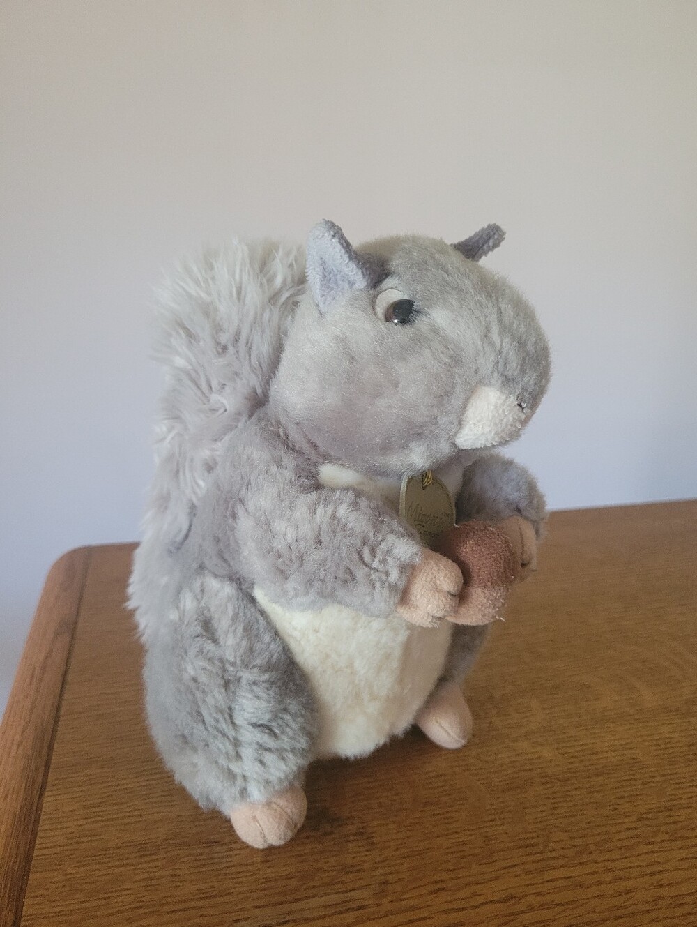🚨3/$20🚨Miyoni by Aurora Grey Squirrel Plush Stuffed Animal w/ Acorn Realistic